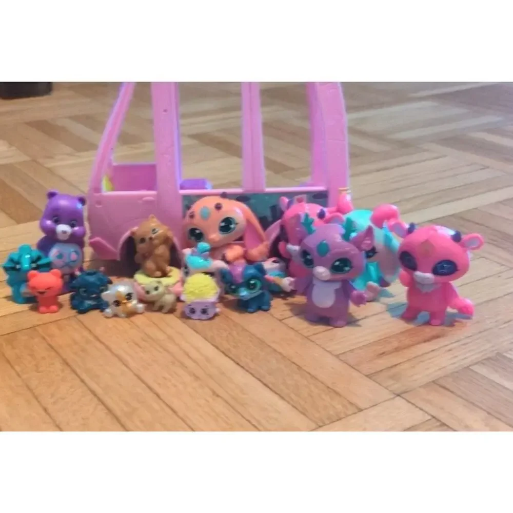 Littlest Pet Shop Magic Mixies Care Bare Tiko Belle Mozzarella Firgures Toy Lot